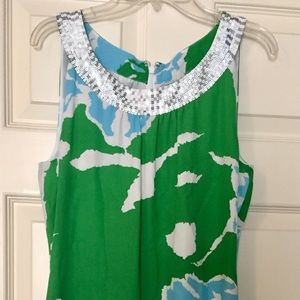 Tory Burch Sleeveless Silk sheath dress sz 6